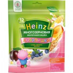 Каша молочная, Heinz (Хайнц) 200 г Любопышки многозерновая слива абрикос черника с 12 мес