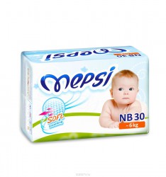 Подгузники, Mepsi (Мепси) до 6 кг р. nb №30