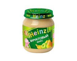 Пюре, Heinz (Хайнц) 120 г 1 шт фруктовый микс без сахара с 6 мес стекл. банка