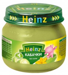 Пюре, Heinz (Хайнц) 80 г кабачки с 4 мес